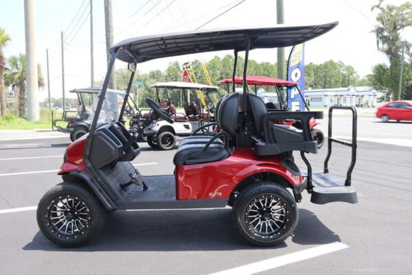 New 2023 E-Z-Go Express™ S4 ELiTE™ Lithium Flame Red
